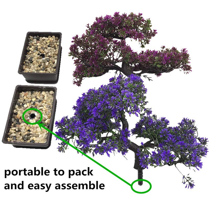 Fycooler Artificial Bonsai Tree-Fake Plant in Pot Artificial Plants,Faux Bonsai Japanese Pine Bonsai Artificial Plants for Home Decor Indoor,Office/Windowsill/Yard,Desktop Display, Zen Garden DÃ©cor - Image 4